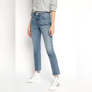SLVRLAKE Blue Straight Leg Jeans with Tailored Fit